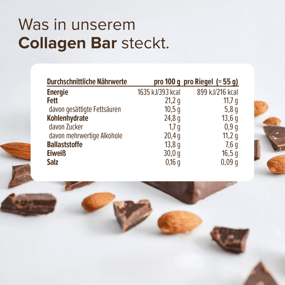 Collagen Bar Dark Chocolate Almond