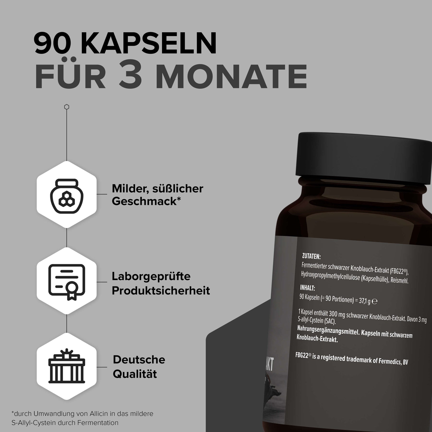 Schwarzer Knoblauch-Extrakt FBG22