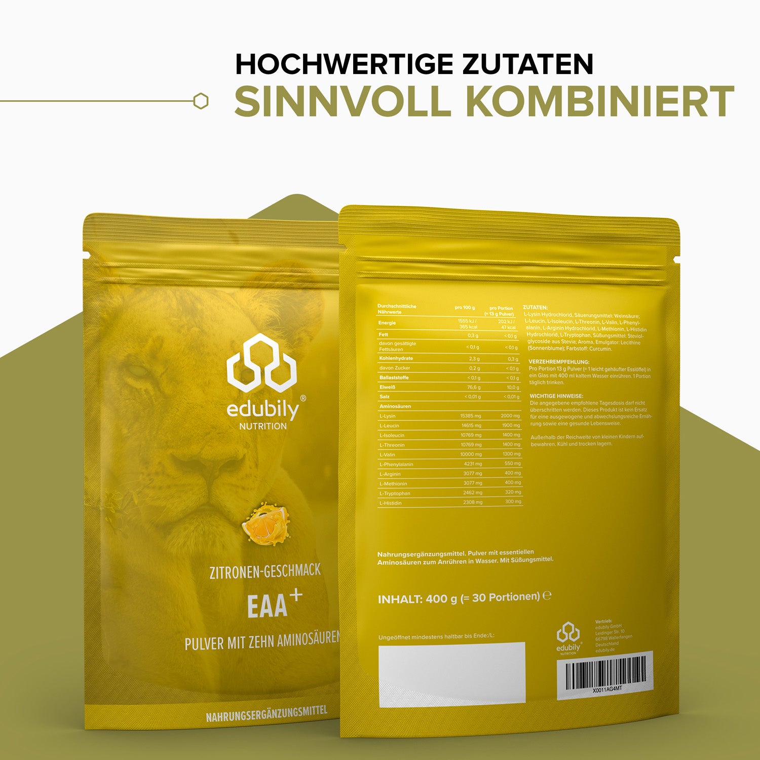 EAA Pulver – Essenzielle Aminosäuren
