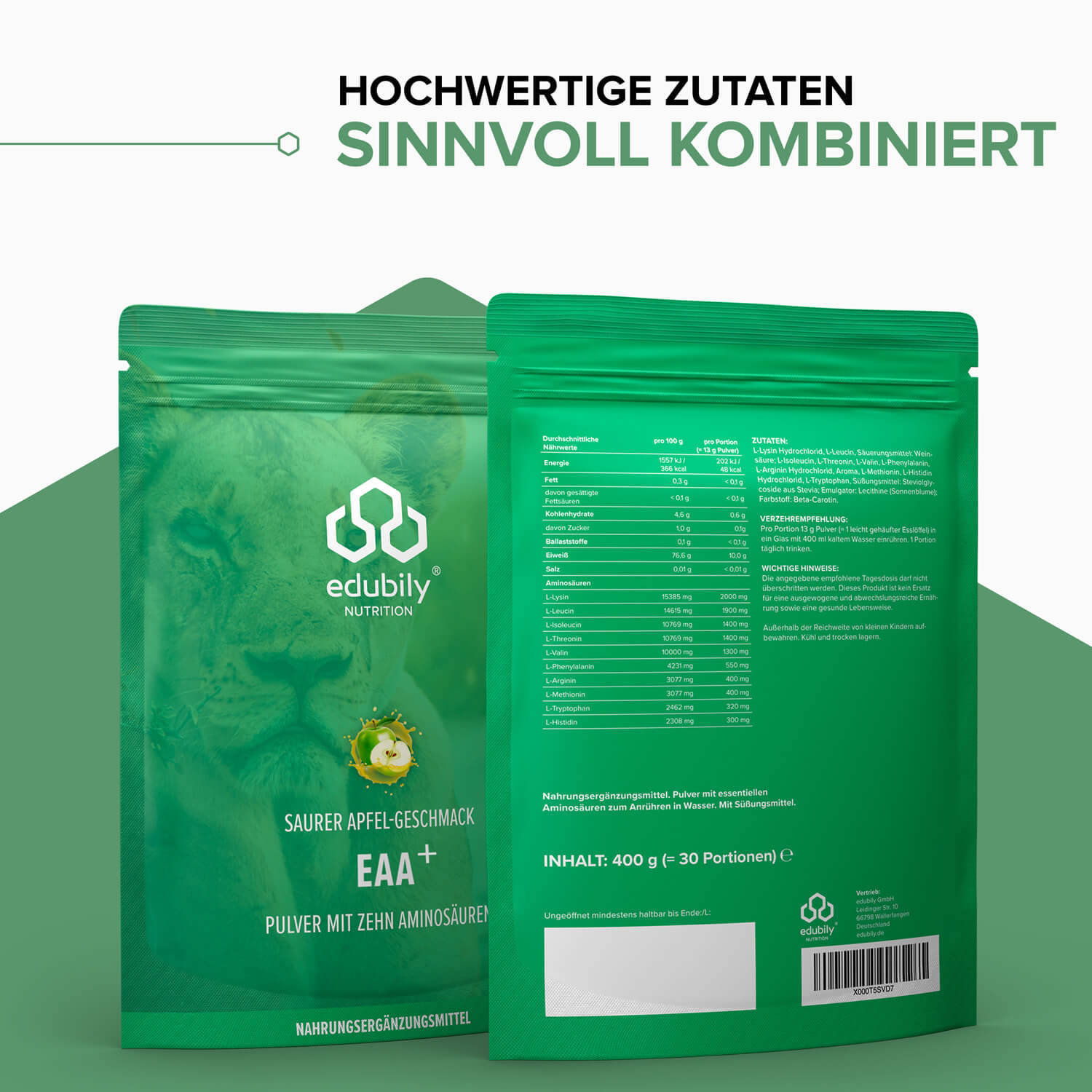 EAA Pulver – Essenzielle Aminosäuren