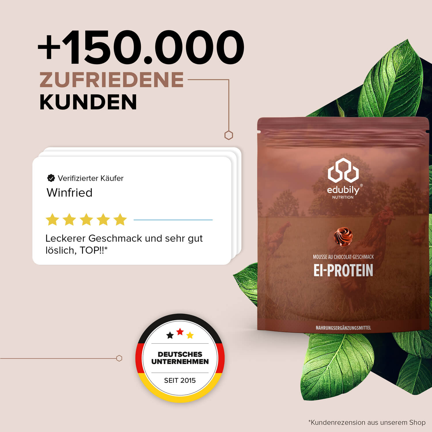 Ei-Protein Pulver aus Freilandhaltung