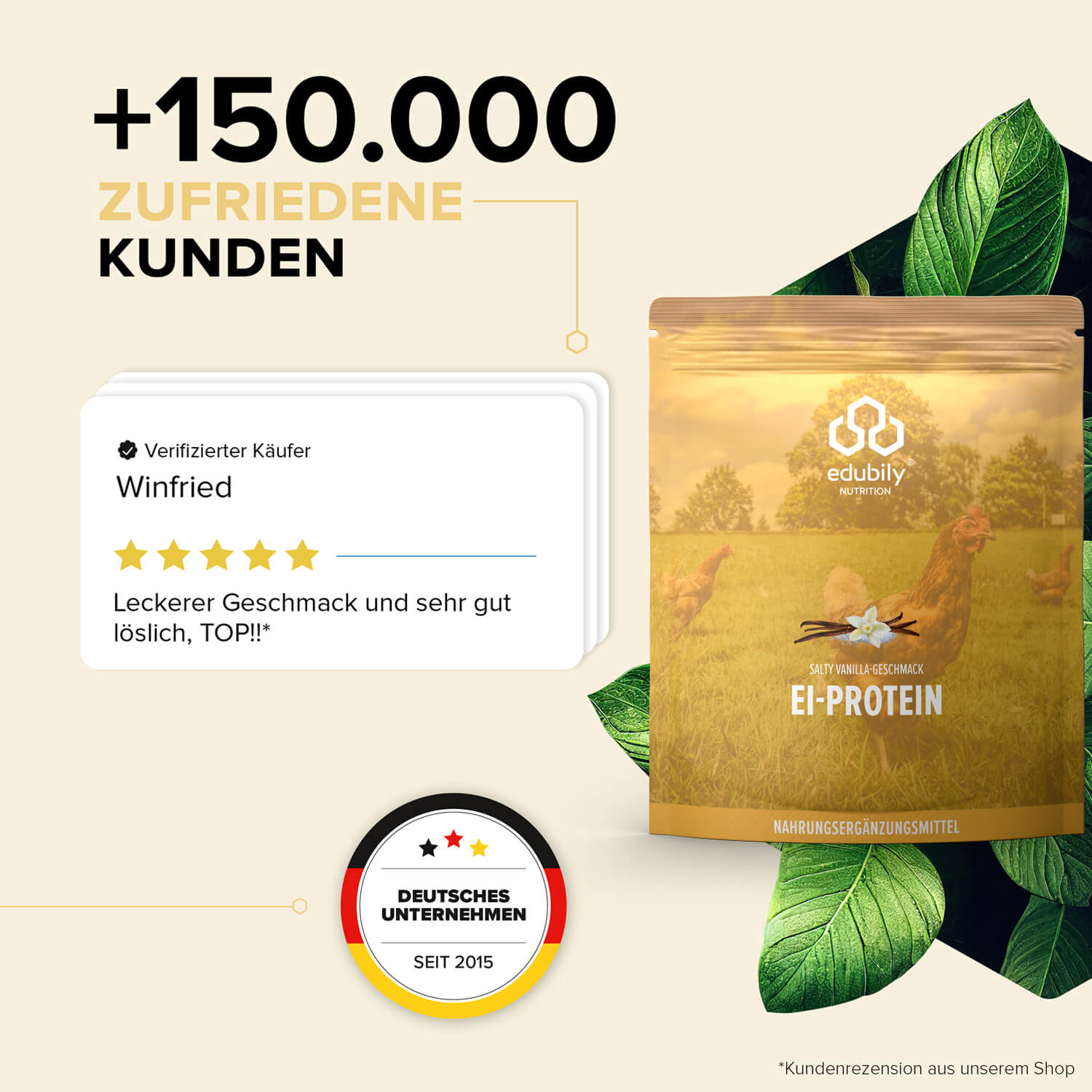 Ei-Protein Pulver aus Freilandhaltung