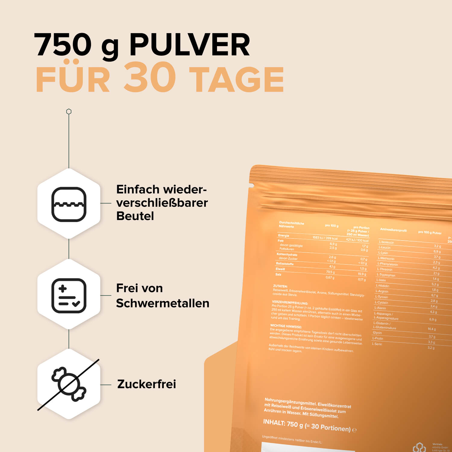 Veganes Proteinpulver