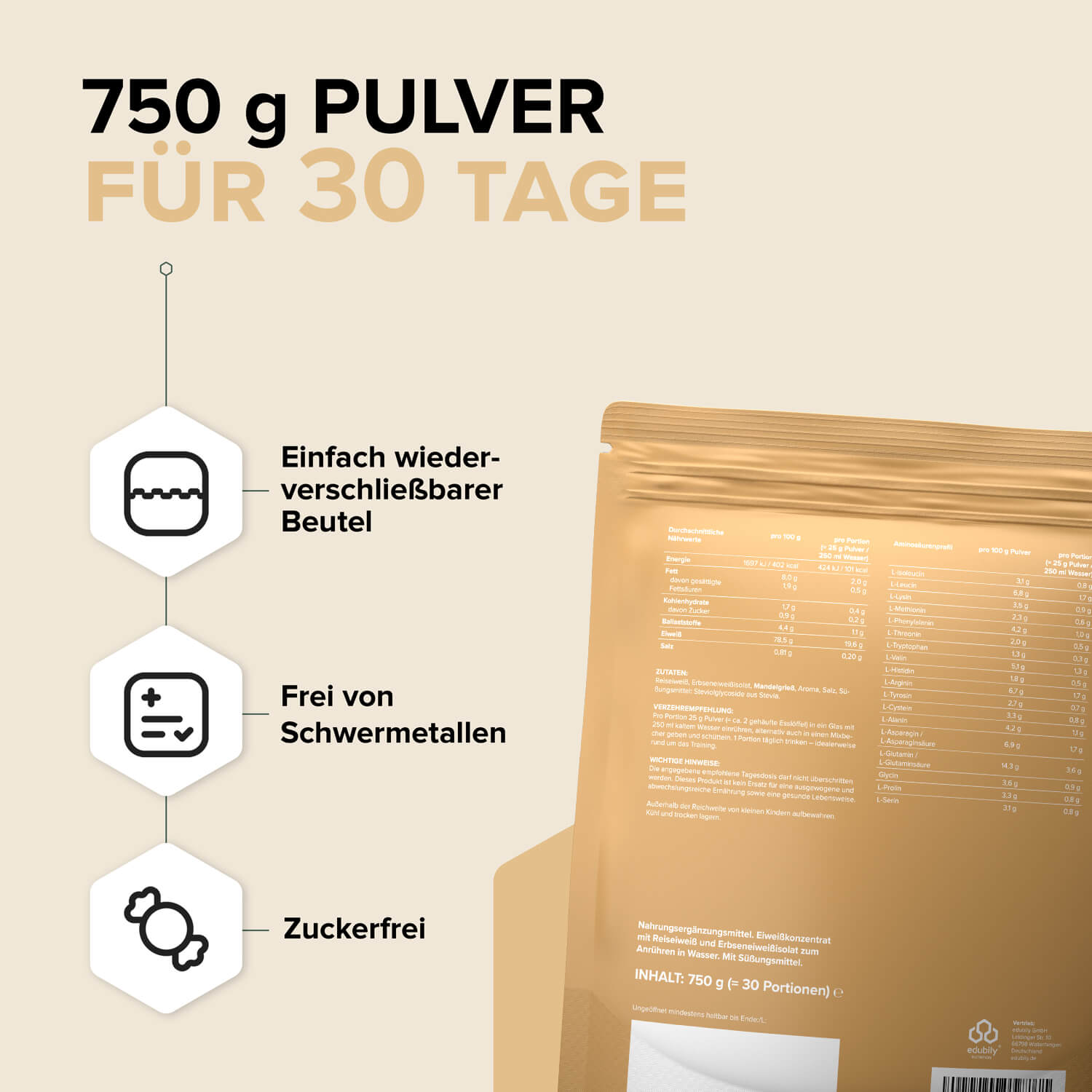 Veganes Proteinpulver