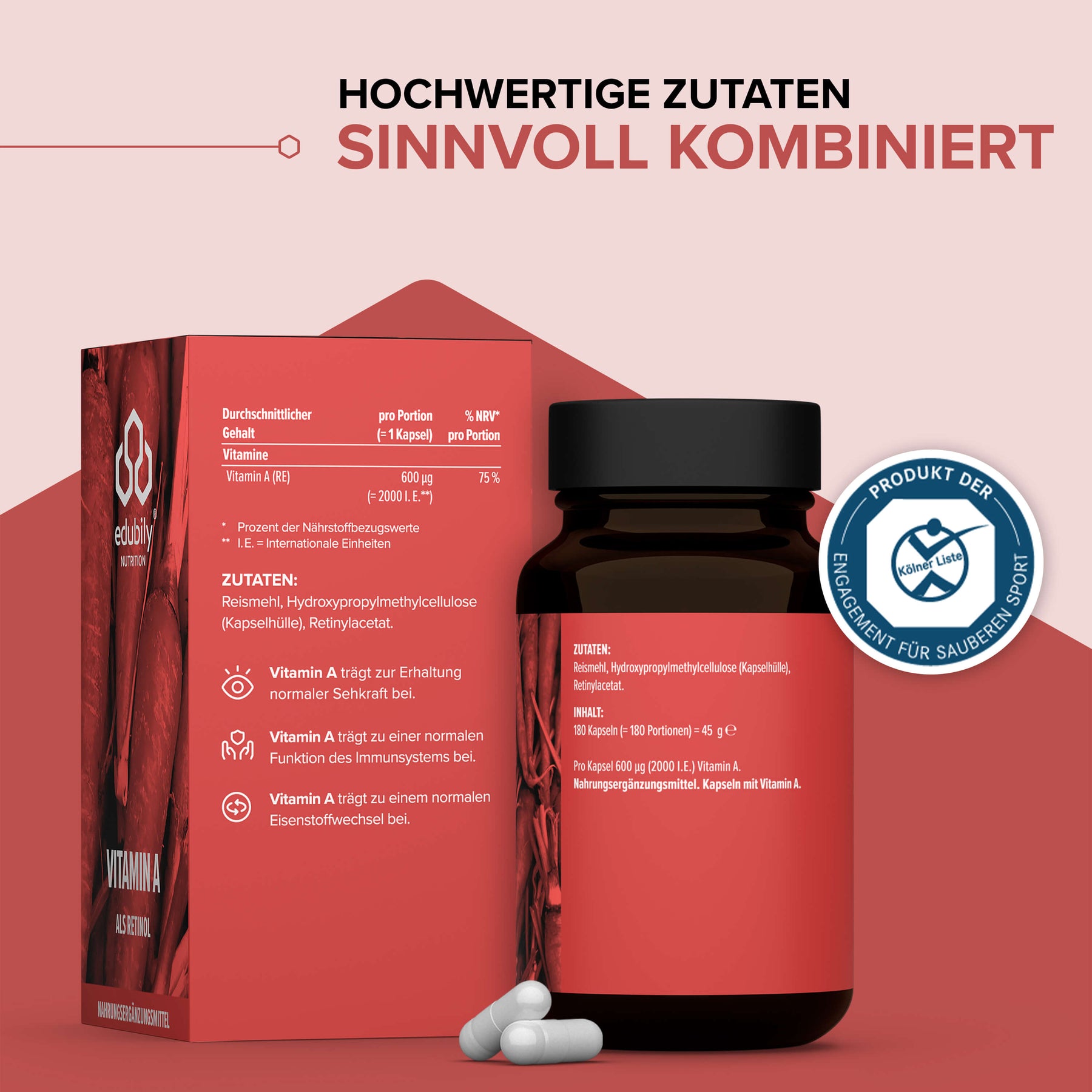 Vitamin A als reines Retinol