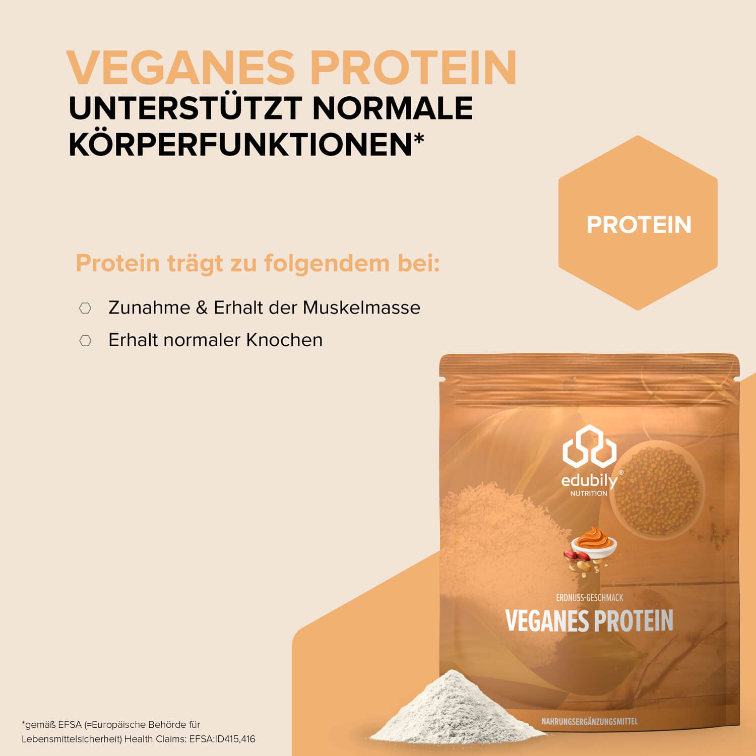 Veganes Proteinpulver