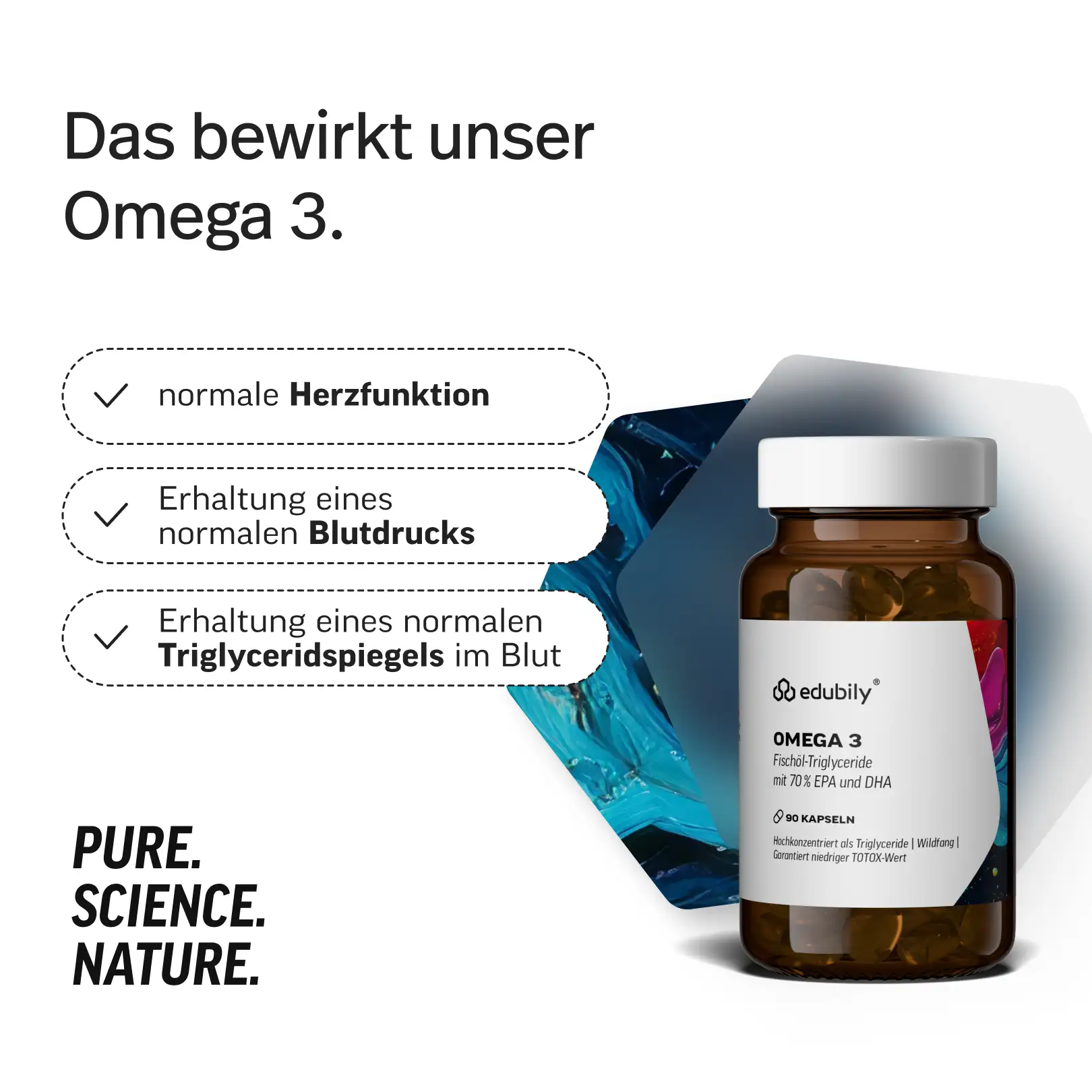 Omega-3 Kapseln – Triglyceride 70 %