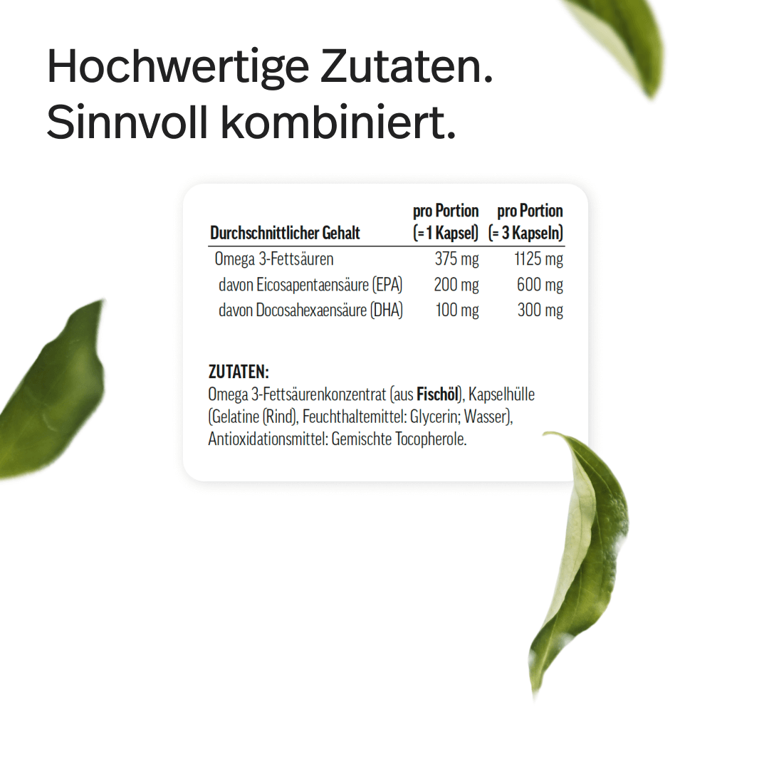 Omega-3 Kapseln – Triglyceride 70 %