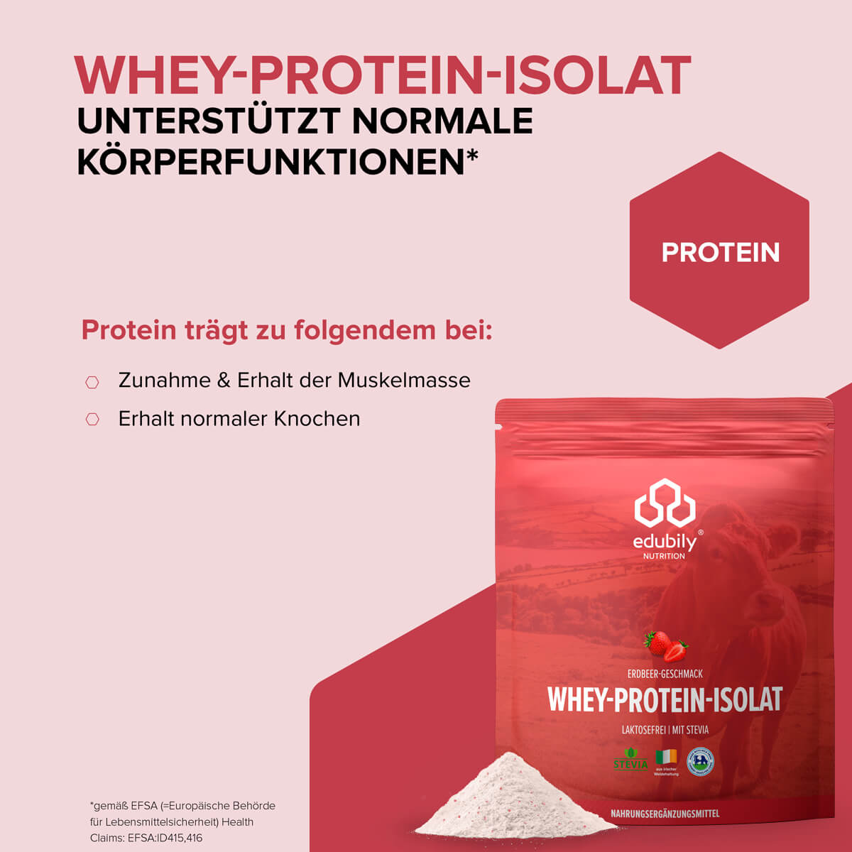 Whey-Isolat Pulver aus Weidemilch