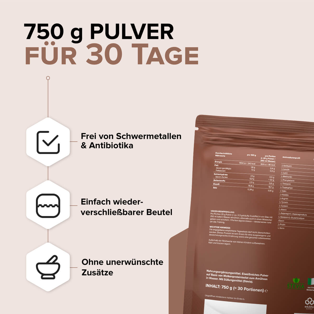 Whey-Isolat Pulver aus Weidemilch