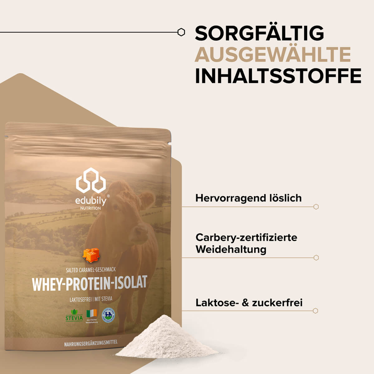 Whey-Isolat Pulver aus Weidemilch