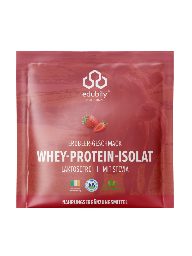 whey isolat erdbeer probe