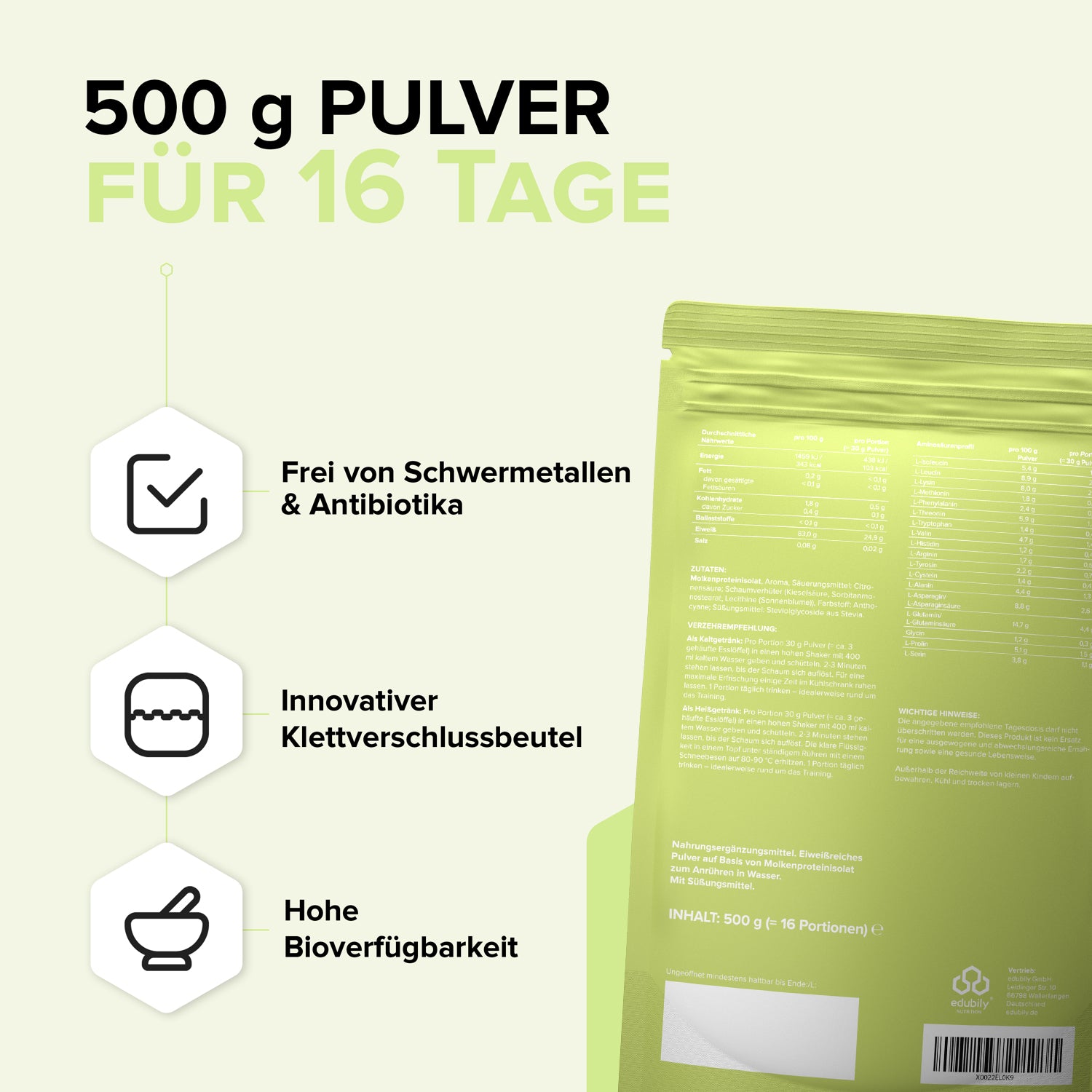 Clear Whey - Pulver aus Whey-Isolat