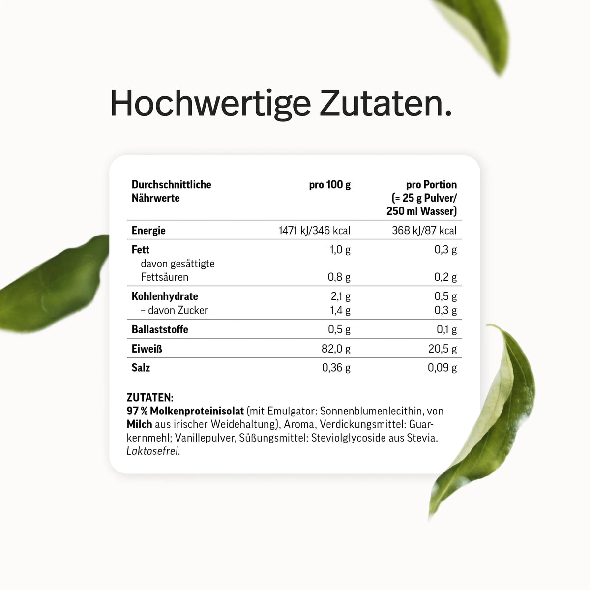 #Geschmacksrichtungen_Vanille / 500g