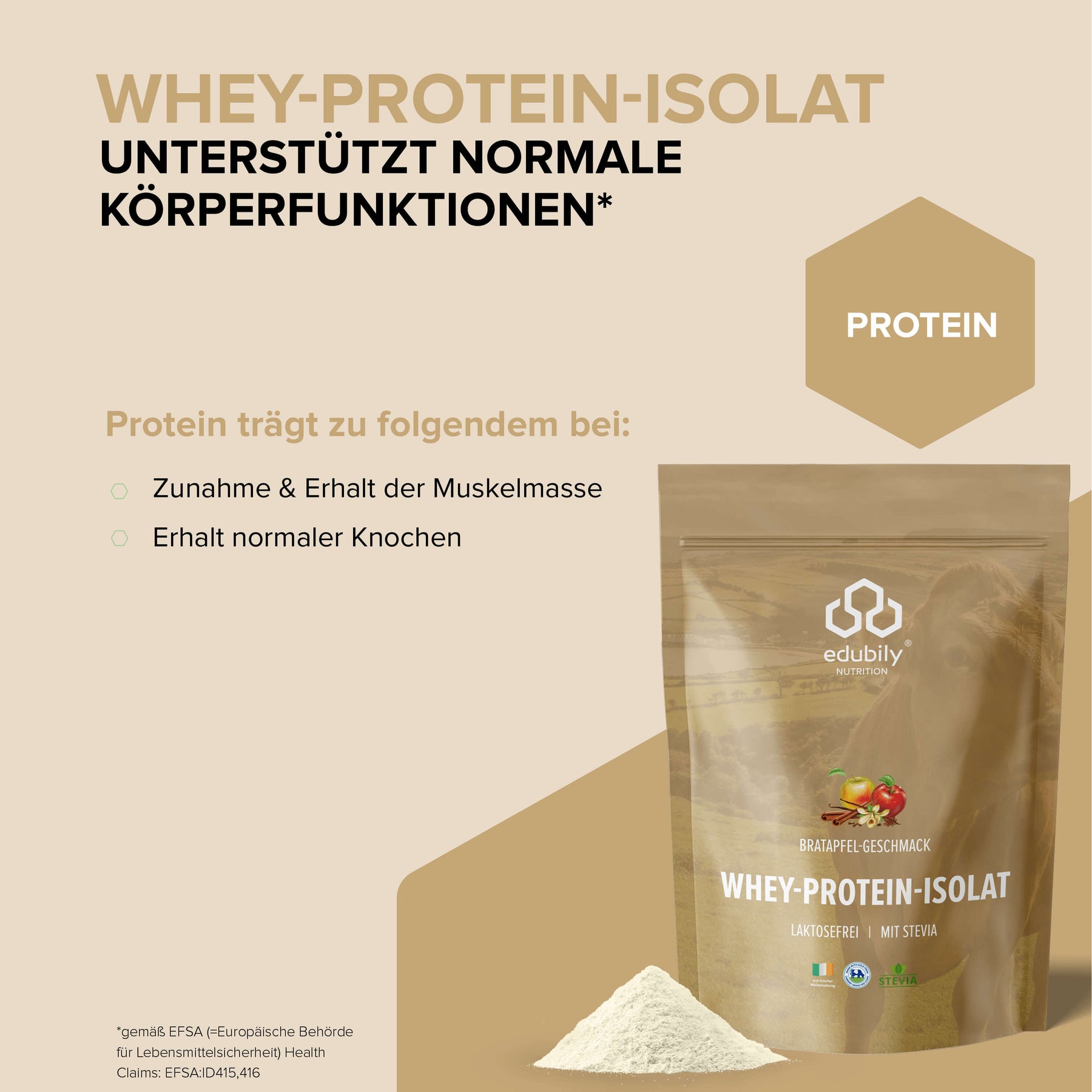 Whey-Isolat Pulver aus Weidemilch