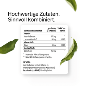 Eisen Kapseln mit Lactoferrin