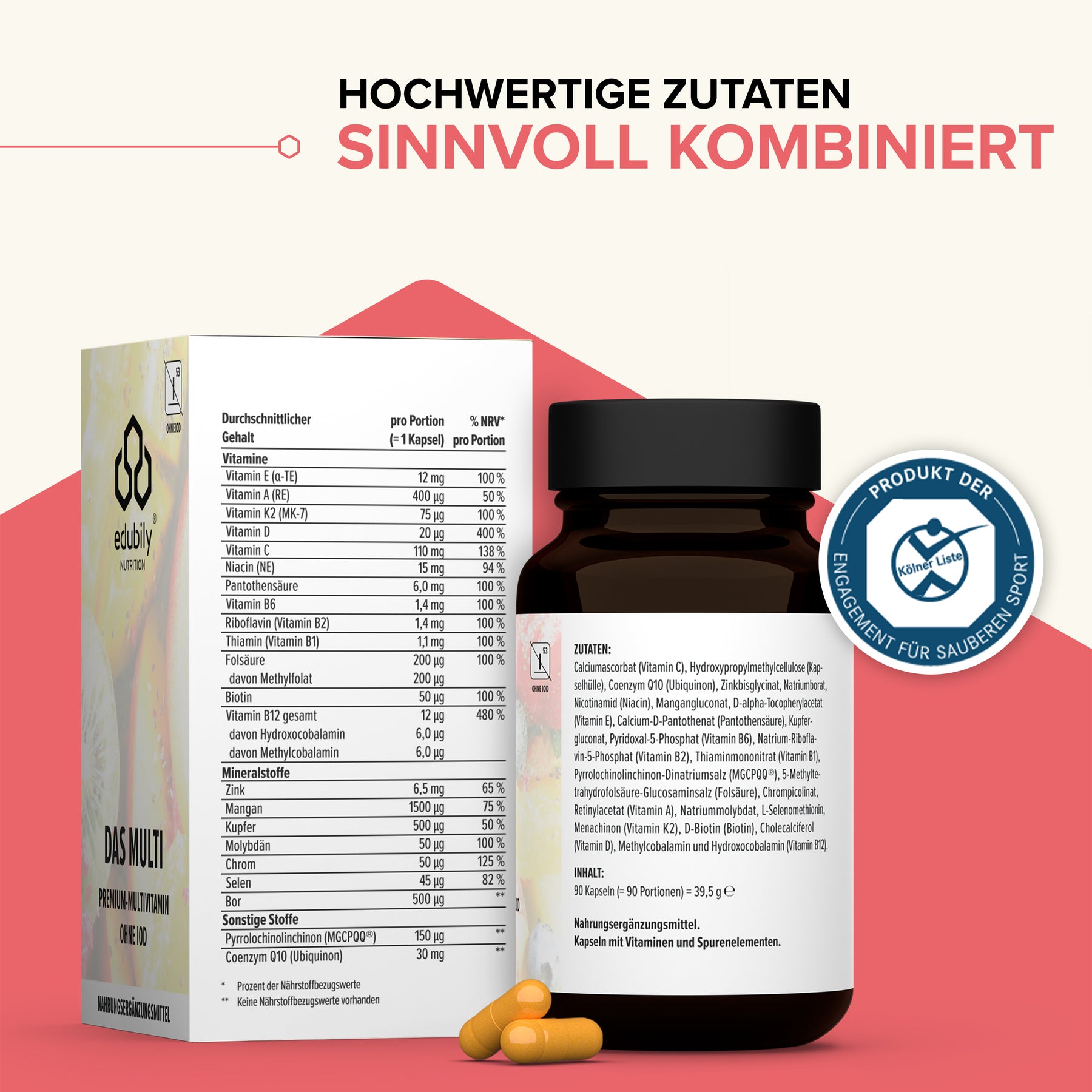 Das Multi – Premium-Multivitamin-Kapseln