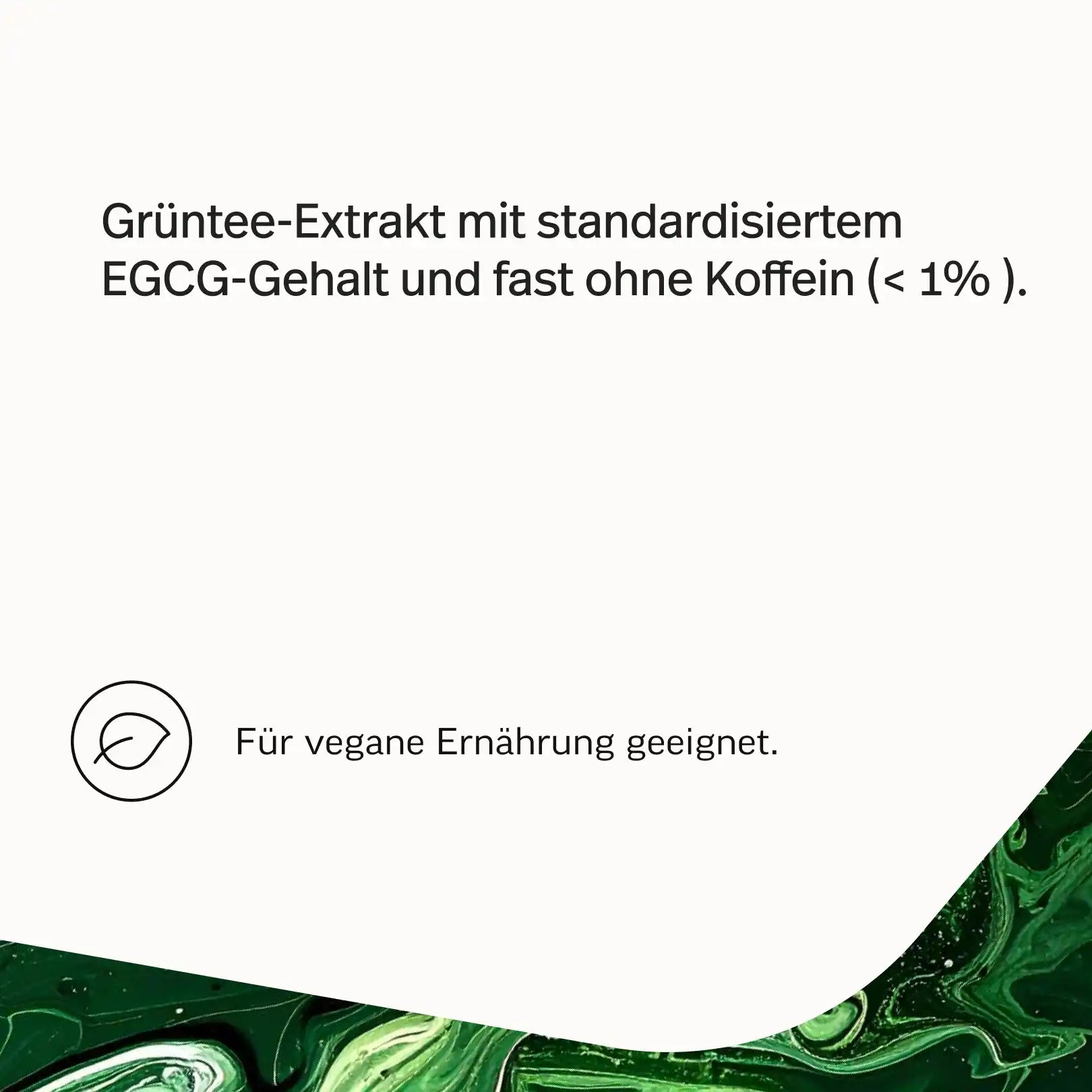 Grüntee-Extrakt Kapseln mit 50 % EGCG