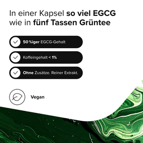 Grüntee-Extrakt Kapseln mit 50 % EGCG