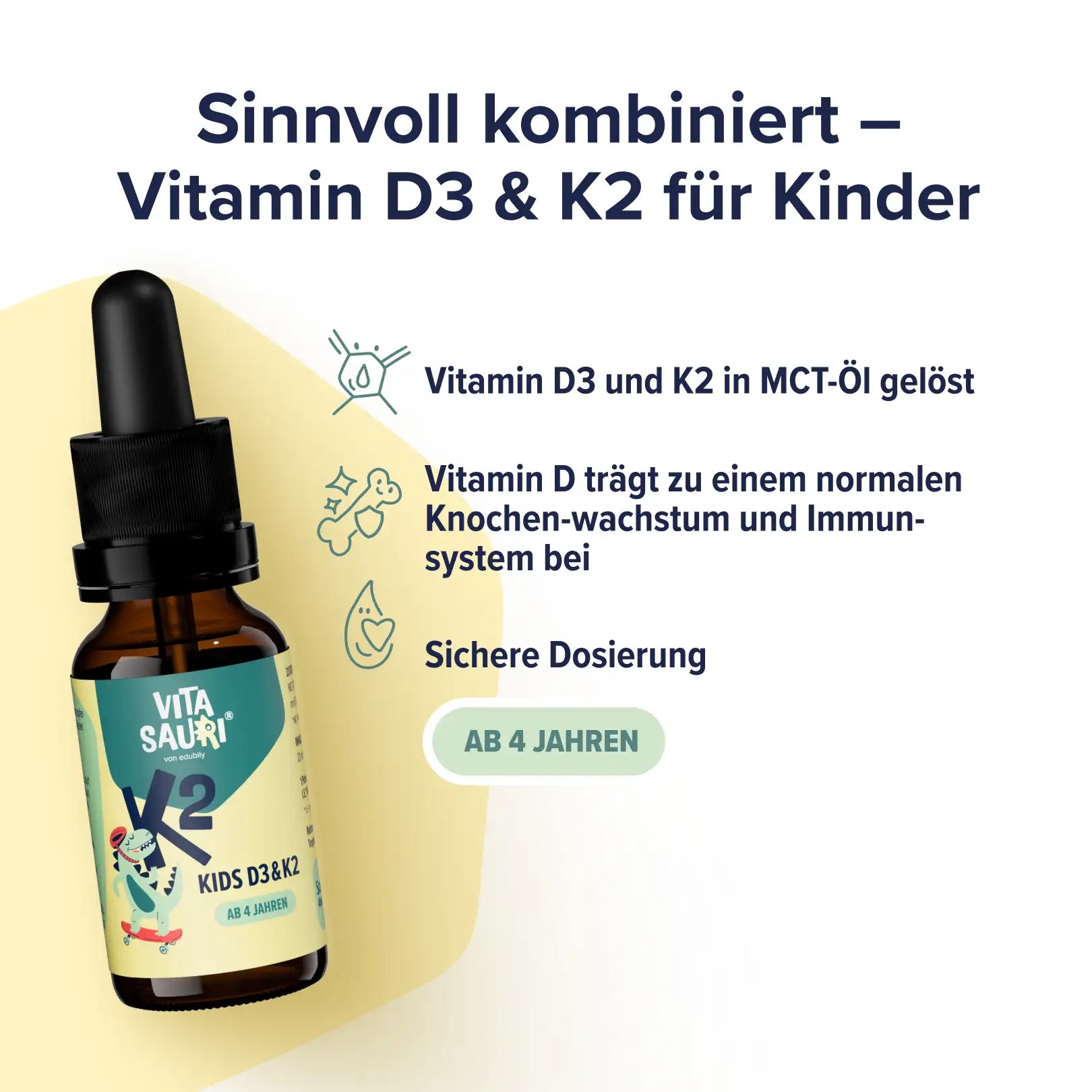Vitasauri® – Kids Vitamin D3 mit K2