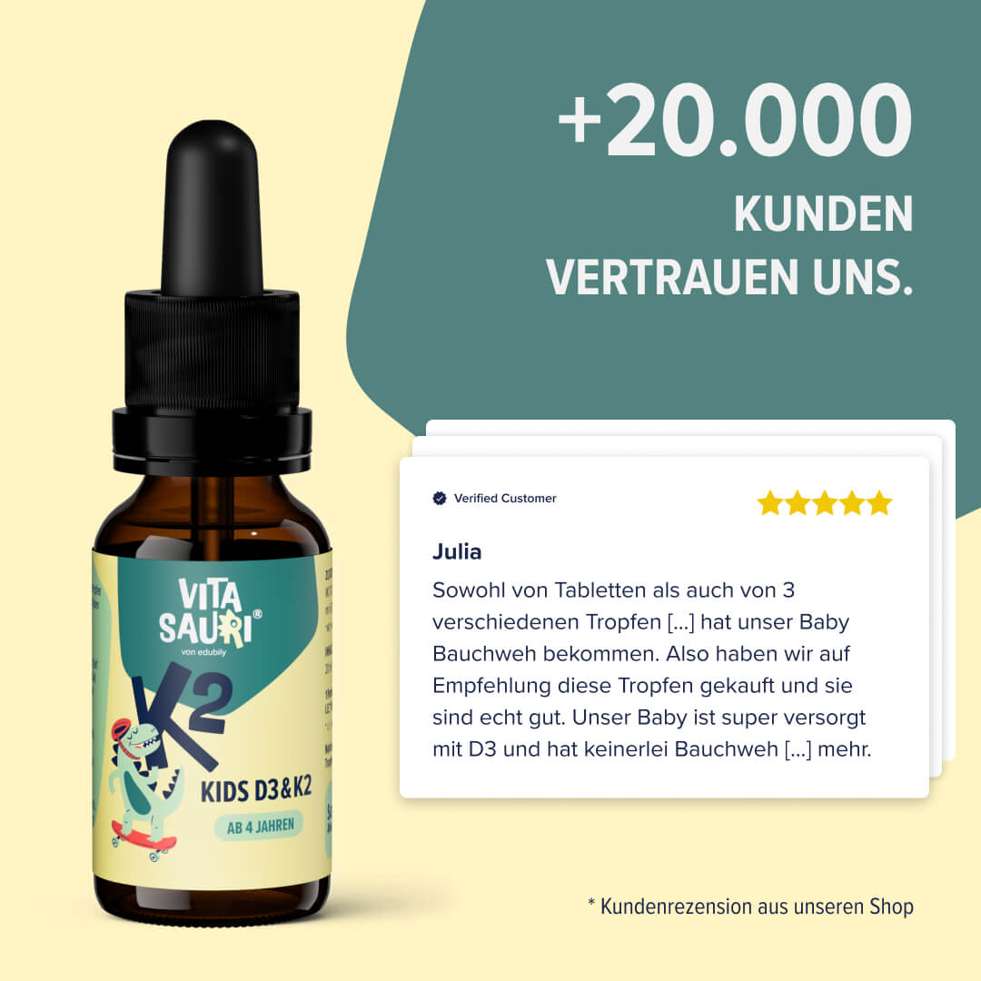 Vitasauri® – Kids Vitamin D3 mit K2