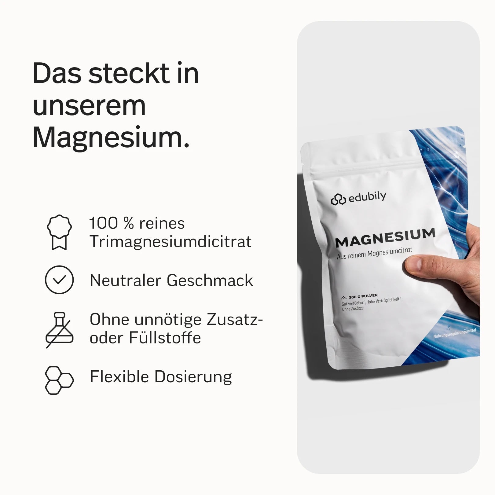 Magnesium-Pulver pur