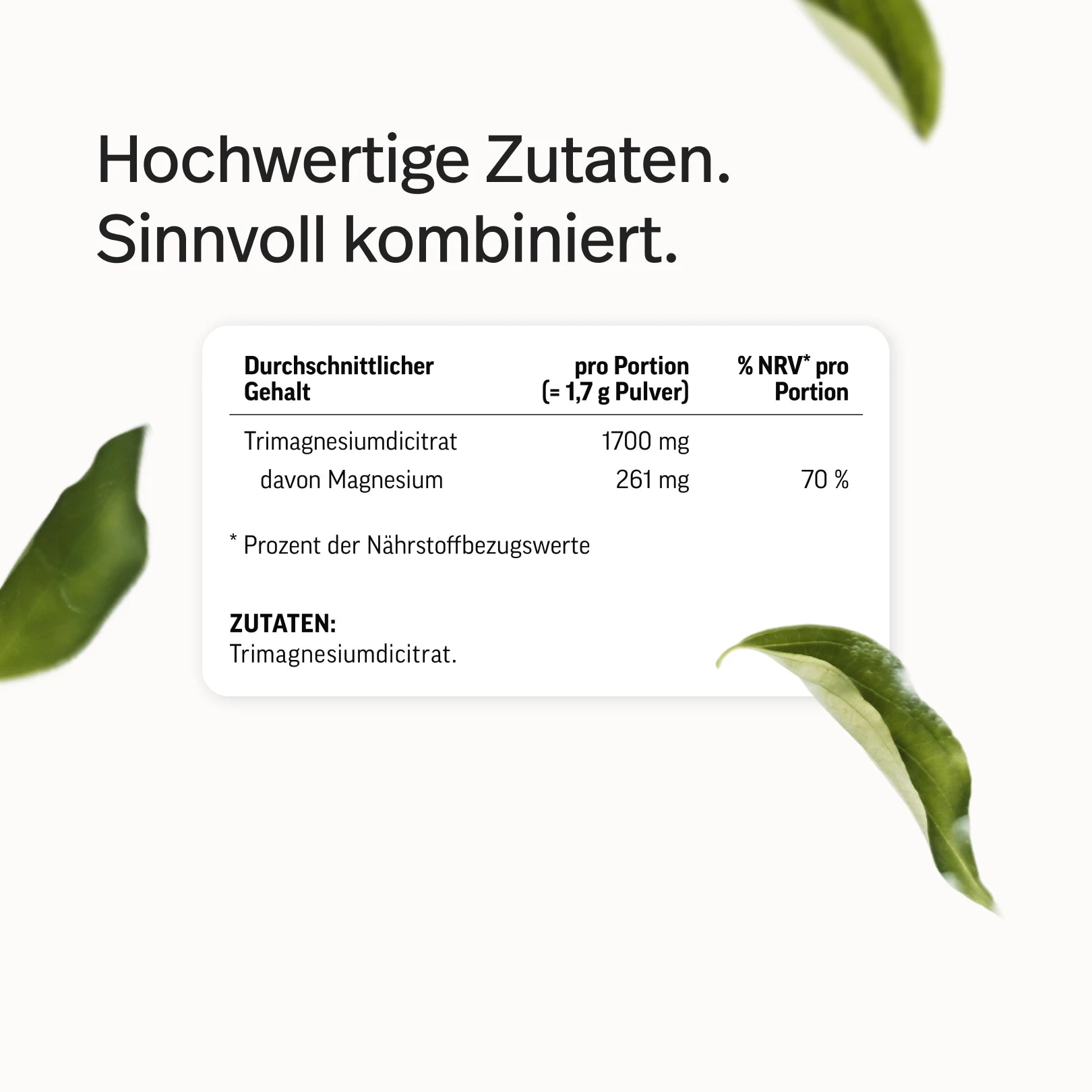 Magnesium-Pulver pur