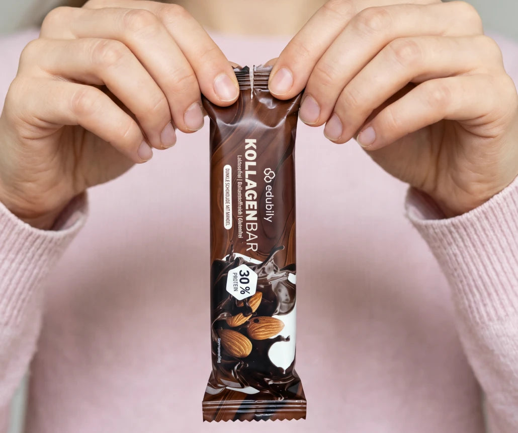 KollagenBar dunkle Schokolade mit Mandel