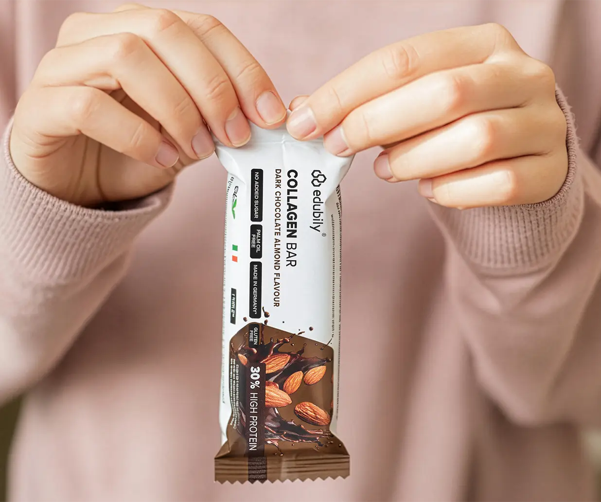 Collagen Bar Dark Chocolate Almond