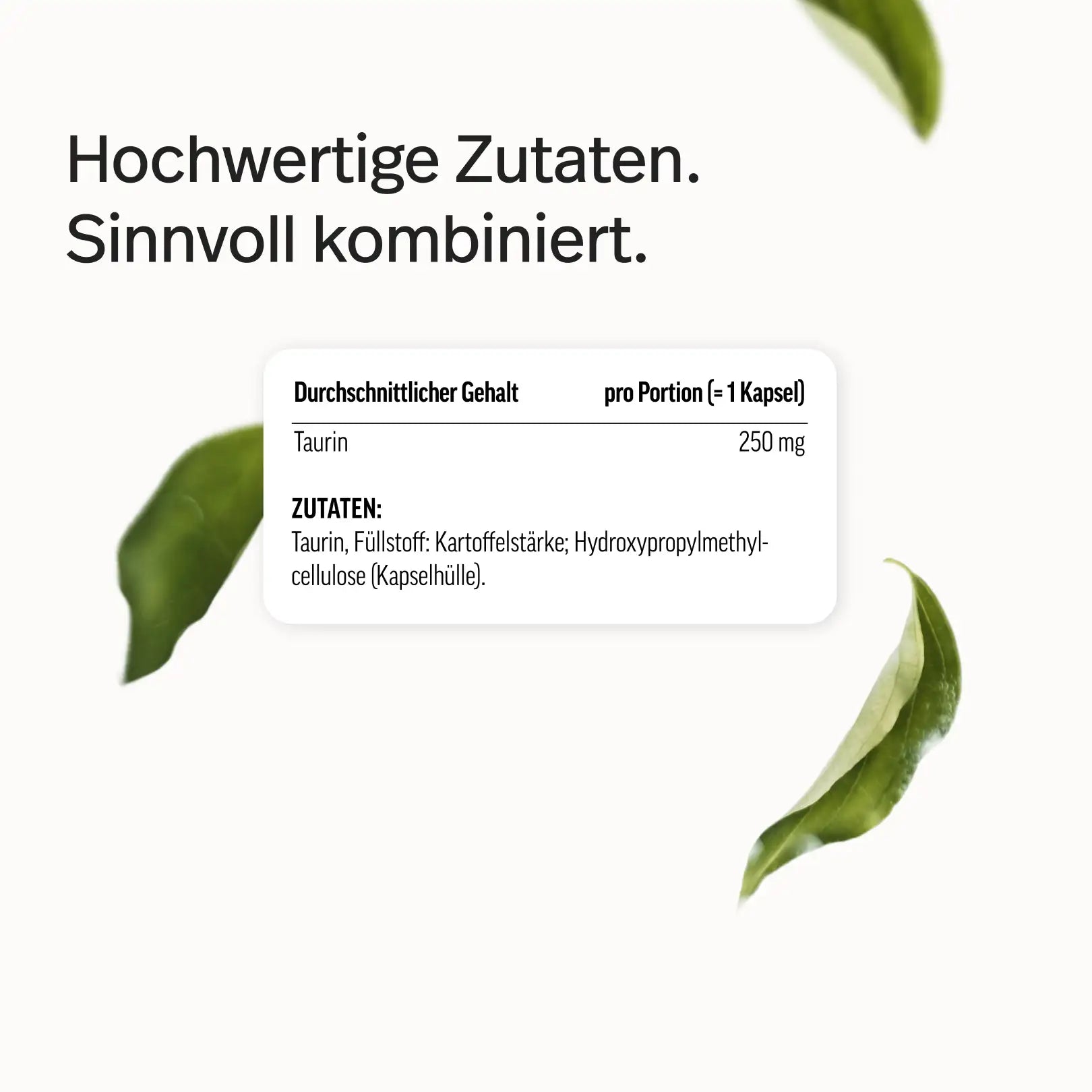 Taurin Kapseln
