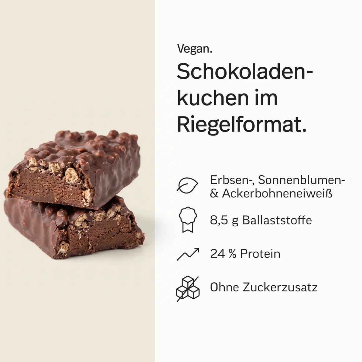 VeganBar Schokoladenkuchen