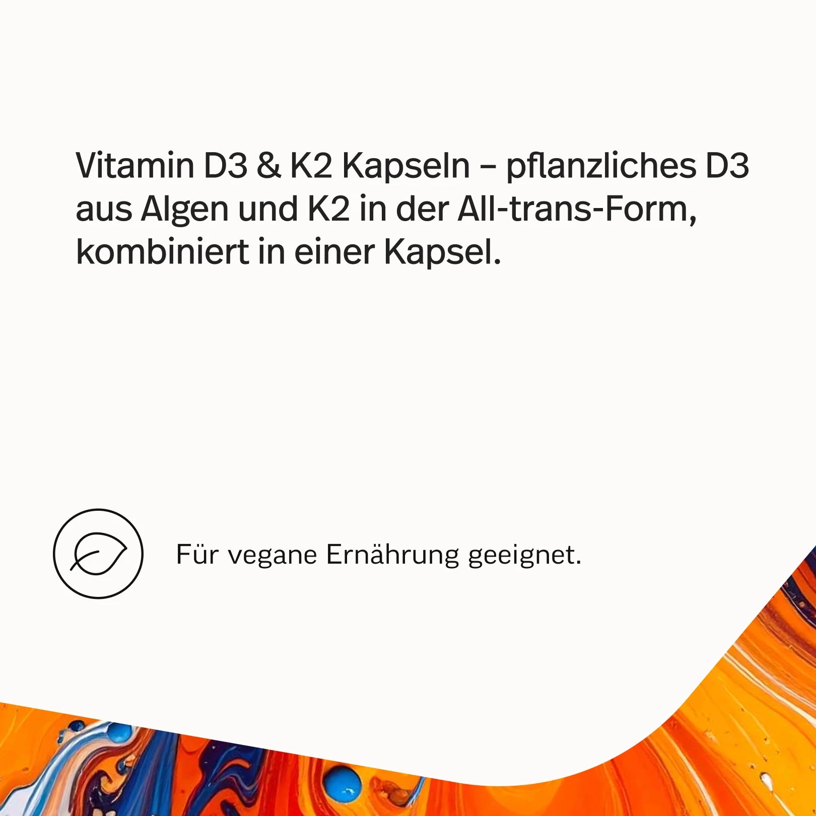 Vitamin D3 mit K2 Kapseln