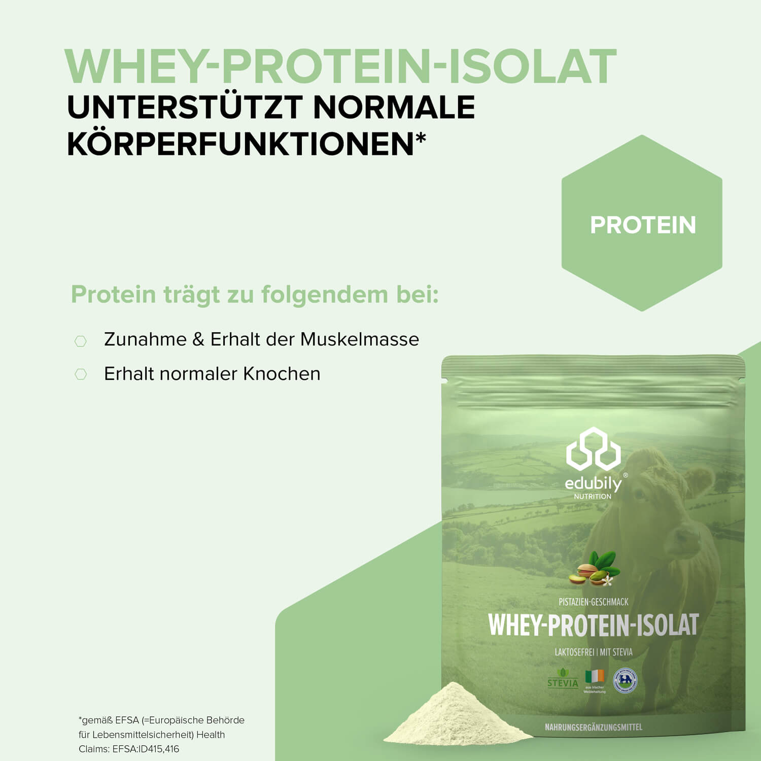 Whey-Isolat Pulver aus Weidemilch