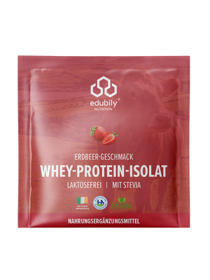 whey isolat erdbeer probe