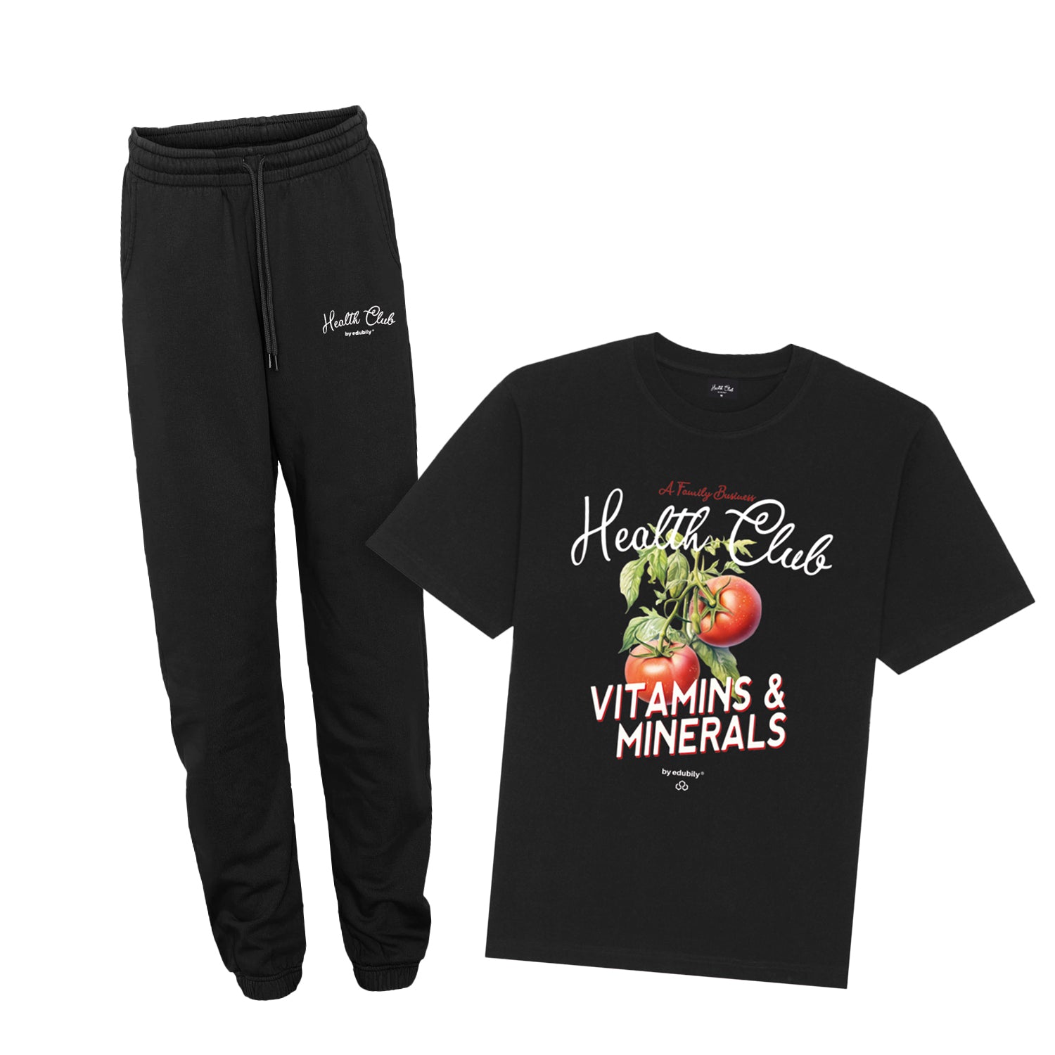 Outfit Tomate T-Shirt + Jogginghose